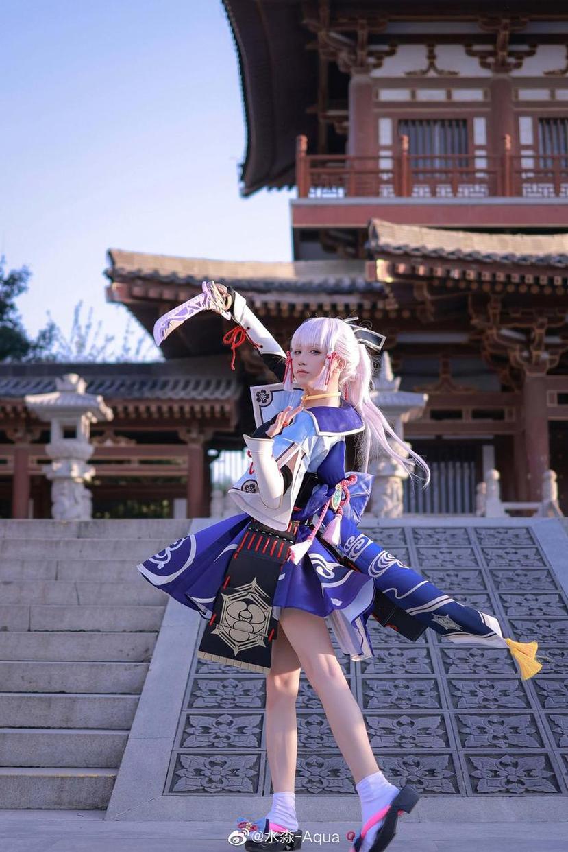 水淼aqua原神甘雨美图分享，感受其与众不同的清新气息。-51acg