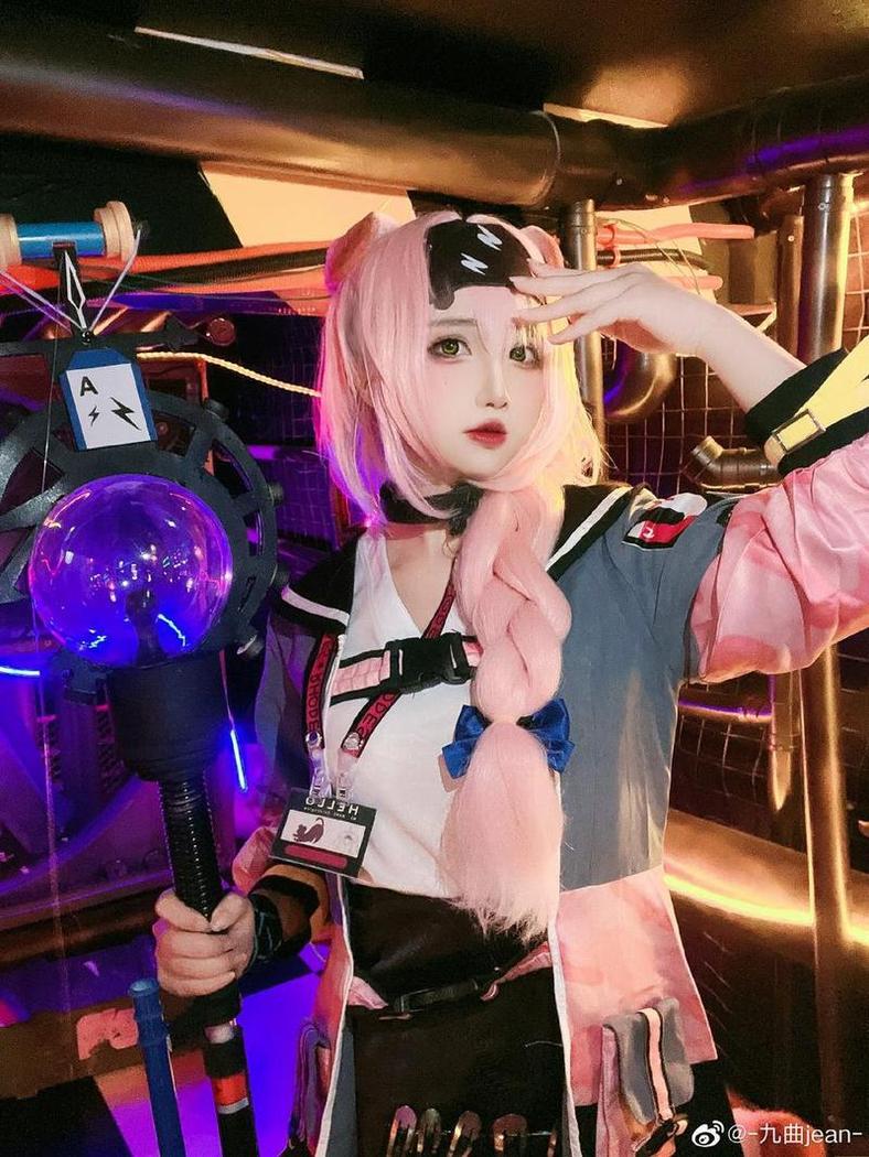 九曲jean光辉美图分享：稚嫩可爱的魔法少女cos-51acg