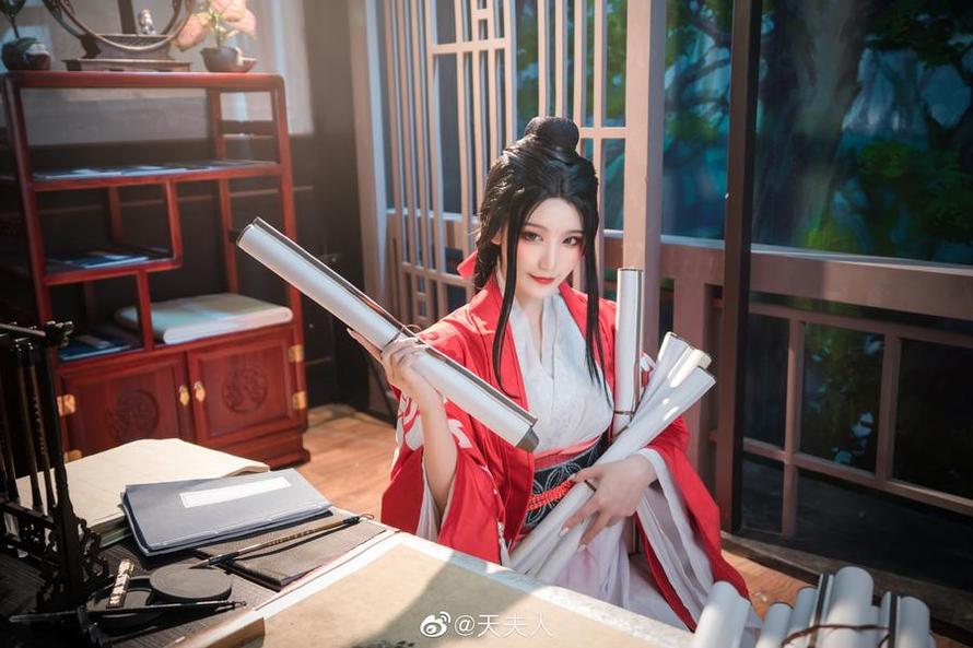 时尚黑衣，黑魔导女孩cos天夫人照片精选-51acg