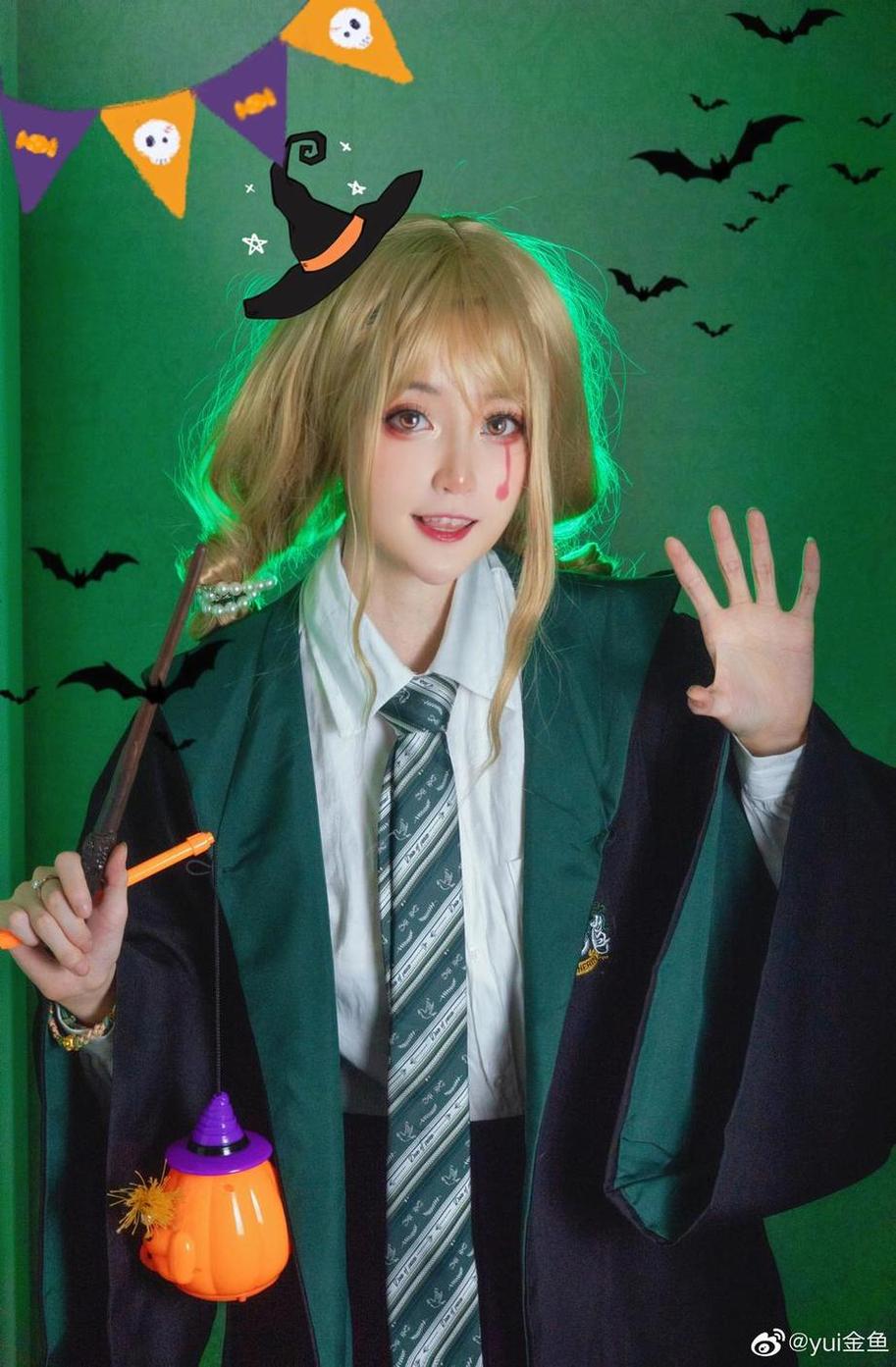好看yui金鱼cosplay心灵骇客：时尚单品展翅凌空-51acg
